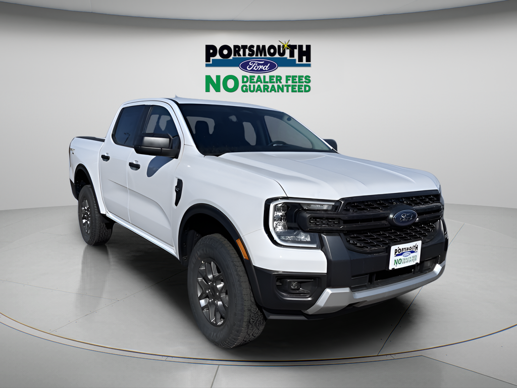 Oxford White 2025 Ford Ranger XLT SuperCrew 4WD Pickup Truck Four-Wheel Drive Automatic