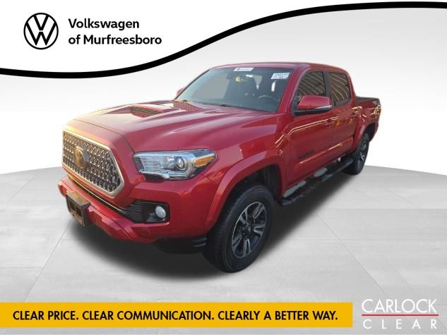 Barcelona Red Metallic 2019 Toyota Tacoma TRD Sport Double Cab 4WD Pickup Truck Four-Wheel Drive 6-Speed Automatic