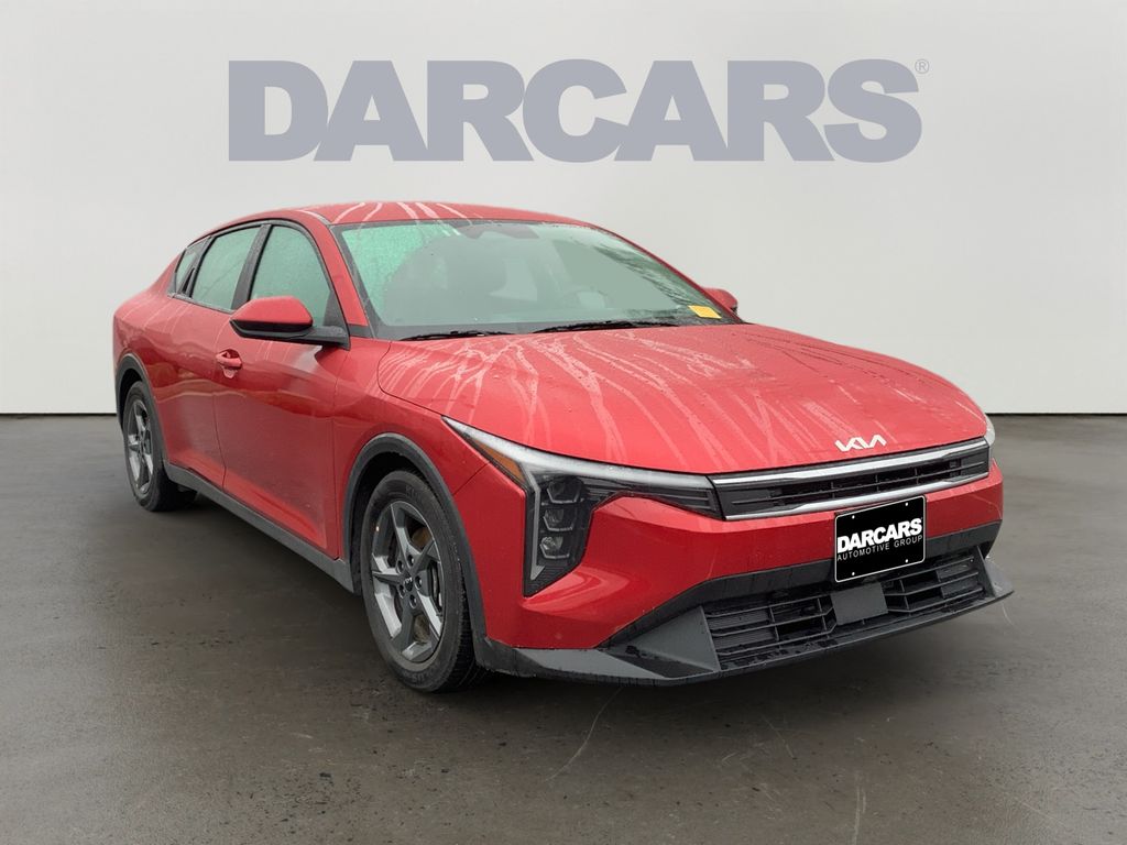 Currant Red 2025 Kia K4 LXS FWD Sedan Front-Wheel Drive Continuously Variable Transmission
