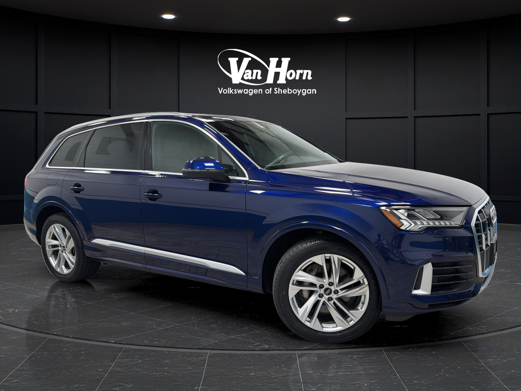 Blue Metallic 2023 Audi Q7 SUV / Crossover All-Wheel Drive 8-Speed Automatic