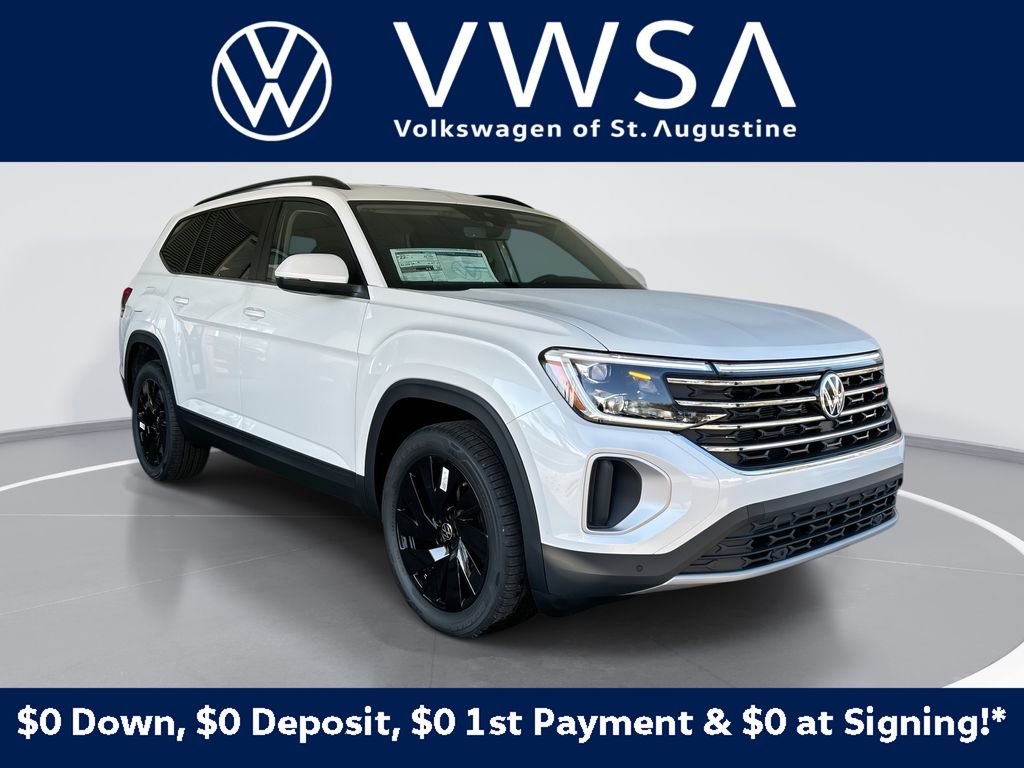 Opal White Pearl 2026 Volkswagen Atlas SUV / Crossover All-Wheel Drive 8-Speed Automatic