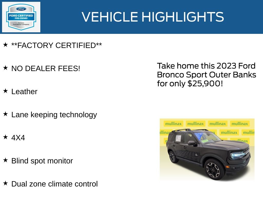 Certified Used 2023 Black Ford Outer Banks image 12