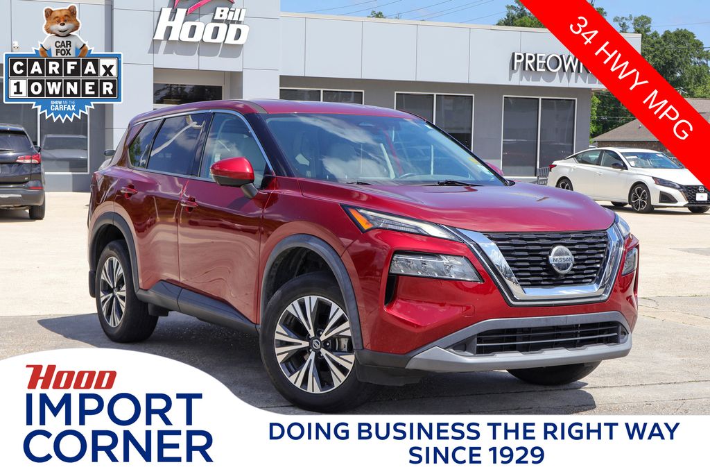 Red (Scarlet Ember Tintcoat) 2021 Nissan Rogue SV FWD SUV / Crossover Front-Wheel Drive Continuously Variable Transmission