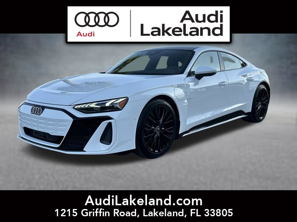 White 2025 Audi S e-tron GT Sedan All-Wheel Drive 1-Speed Automatic