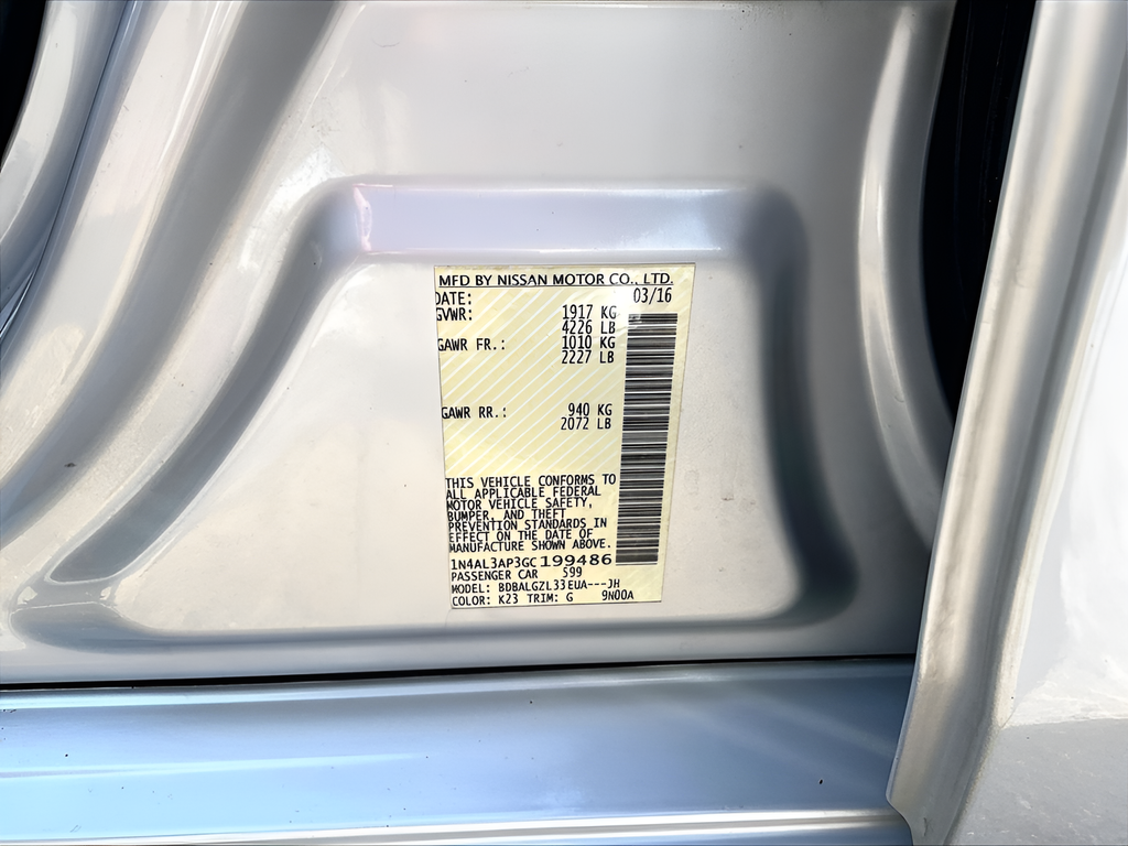 Used 2016 Nissan Altima 2.5 S 4D Sedan