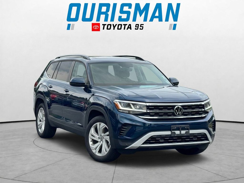Blue Metallic 2023 Volkswagen Atlas SUV / Crossover All-Wheel Drive 8-Speed Automatic