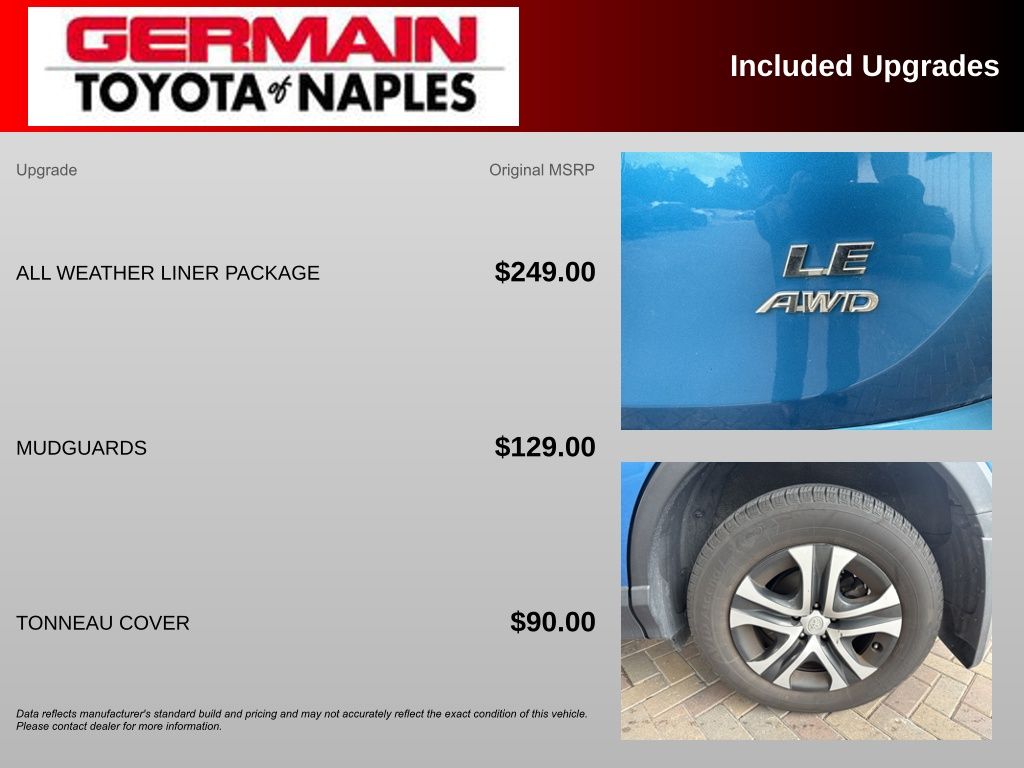 Used 2018 Blue Toyota LE image 4