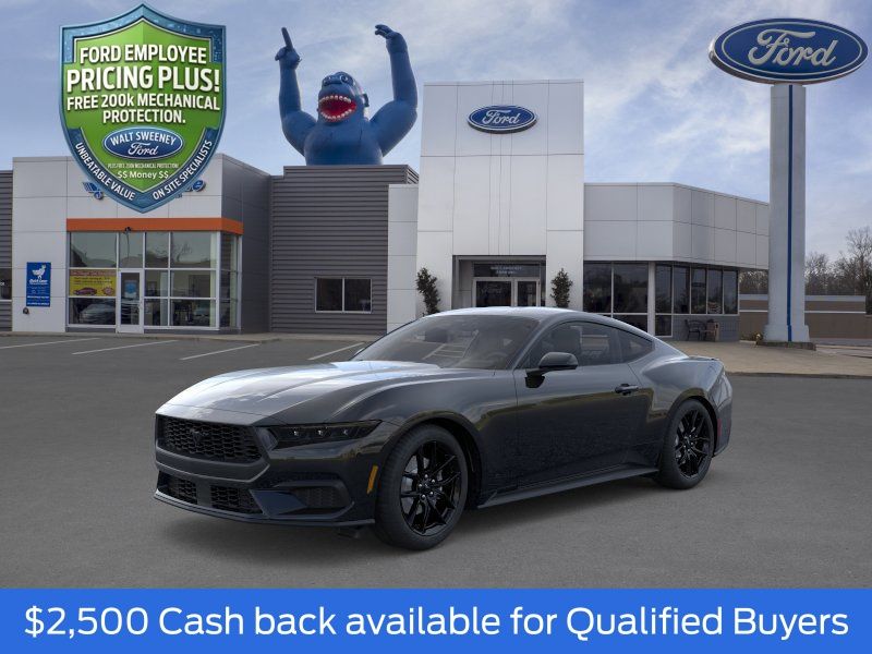 Shadow Black 2026 Ford Mustang Coupe Rear-Wheel Drive Automatic