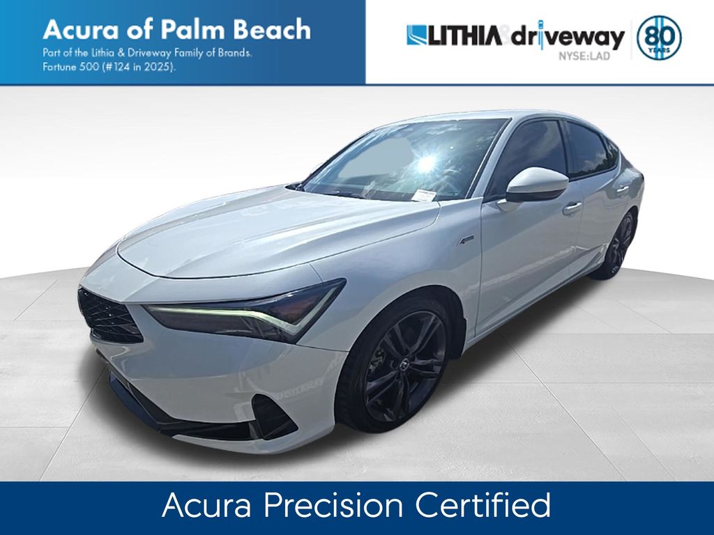 Platinum White Pearl 2025 Acura Integra Hatchback Front-Wheel Drive Continuously Variable Transmission