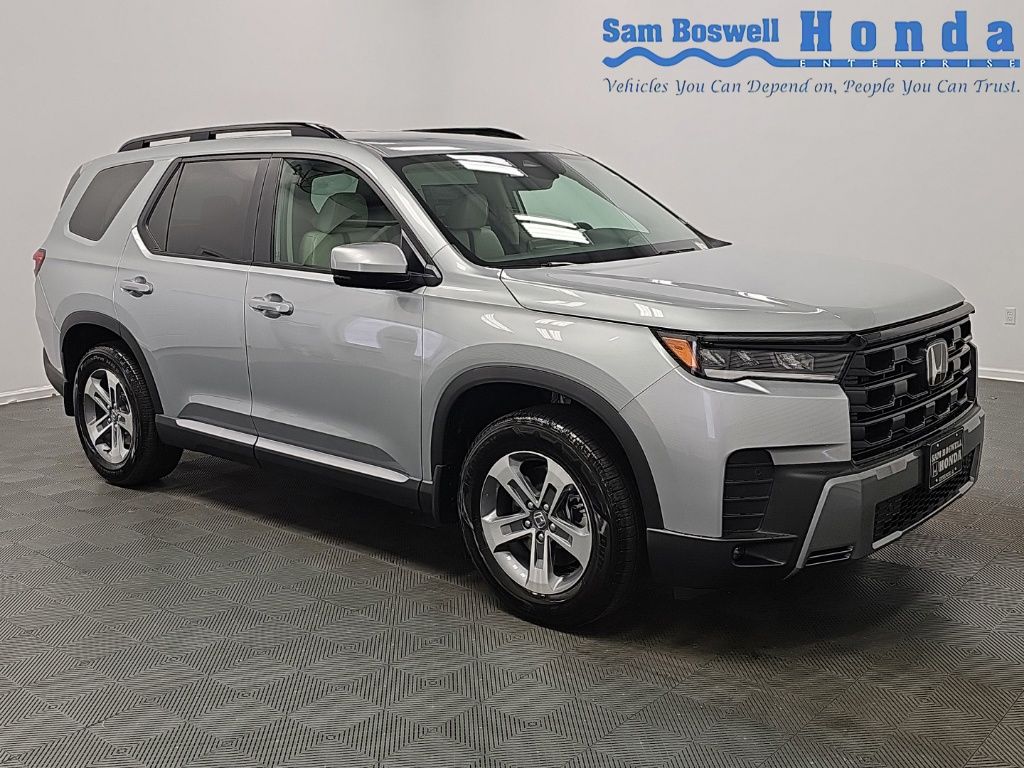 Solar Silver Metallic 2026 Honda Pilot SUV / Crossover Front-Wheel Drive Automatic