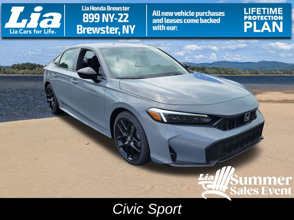 Urban Gray Pearl 2026 Honda Civic Sedan Front-Wheel Drive Continuously Variable Transmission