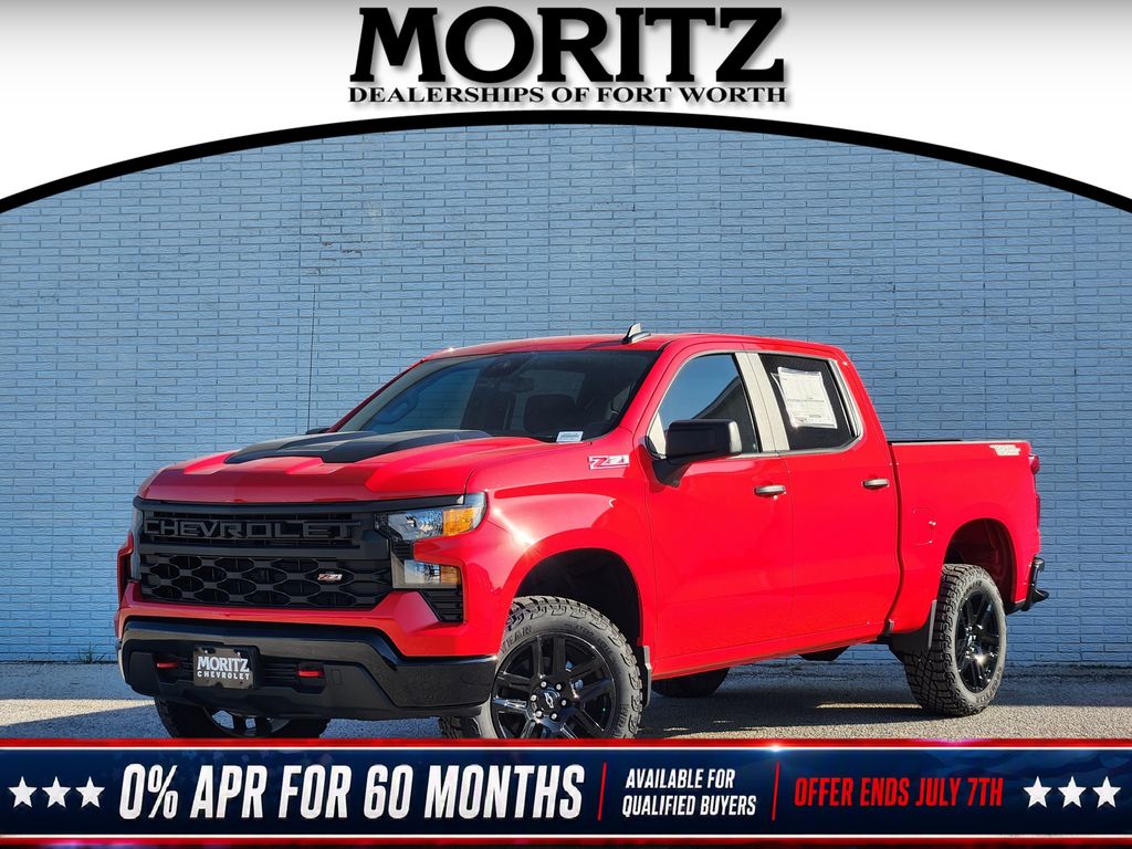 Red 2026 Chevrolet Silverado 1500 Pickup Truck Four-Wheel Drive Automatic
