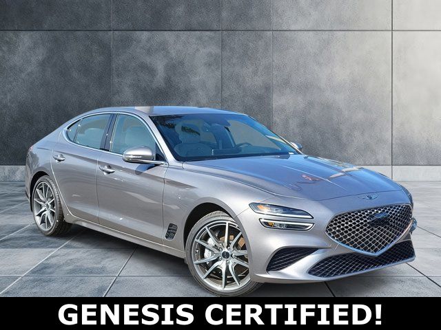 Savile Silver 2025 Genesis G70 2.5T Standard RWD Sedan Rear-Wheel Drive 8-Speed Automatic