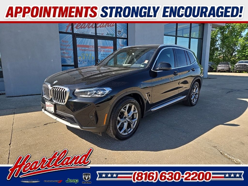 Black Sapphire Metallic 2024 BMW X3 SUV / Crossover All-Wheel Drive 8-Speed Automatic