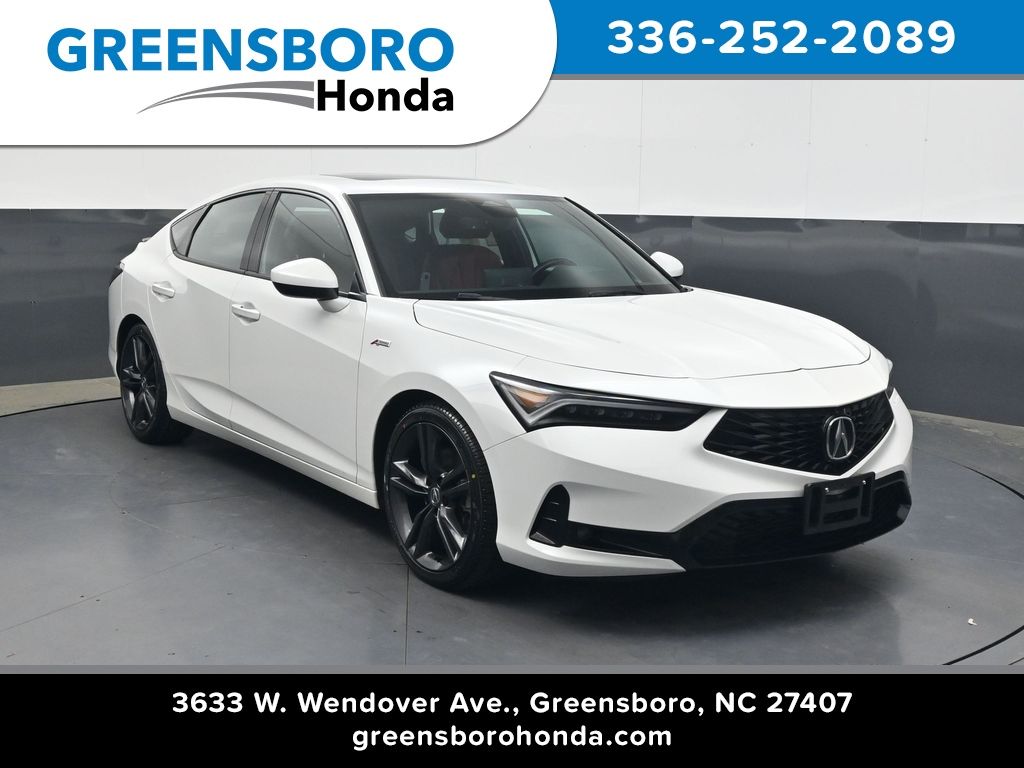 Platinum White Pearl 2024 Acura Integra FWD with A-SPEC Package Sedan Front-Wheel Drive Continuously Variable Transmission