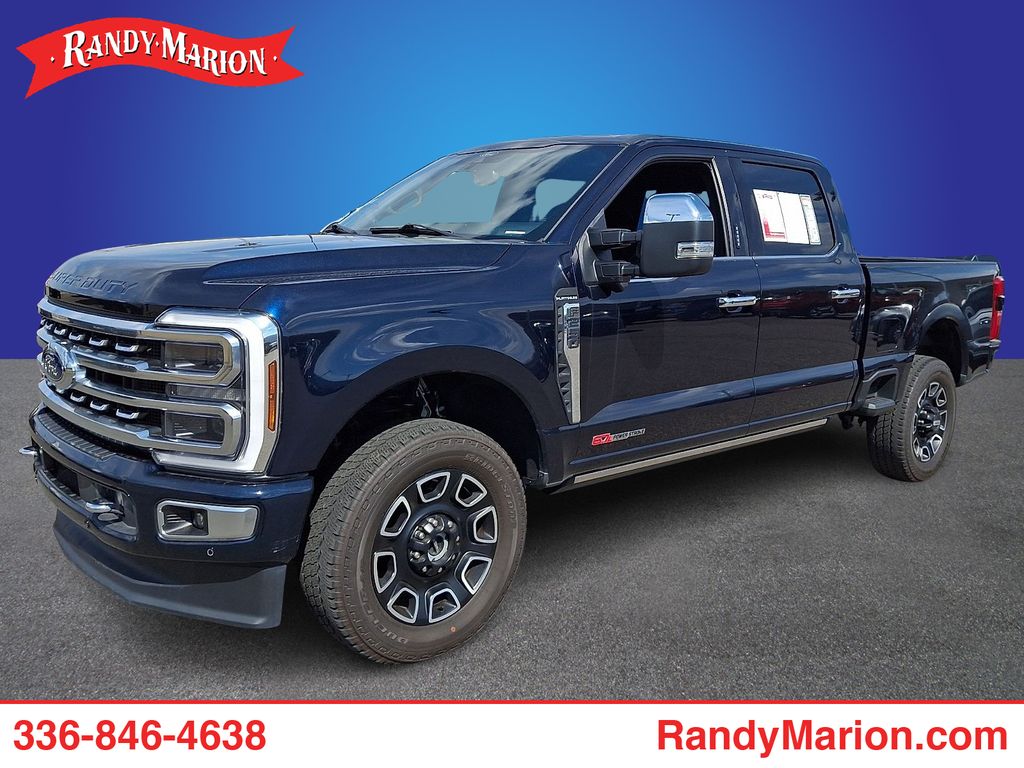 Blue Metallic 2024 Ford F-250 Super Duty Pickup Truck Four-Wheel Drive Automatic