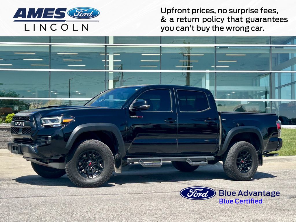 Midnight Black Metallic 2020 Toyota Tacoma TRD Pro Double Cab 4WD Pickup Truck Four-Wheel Drive 6-Speed Automatic