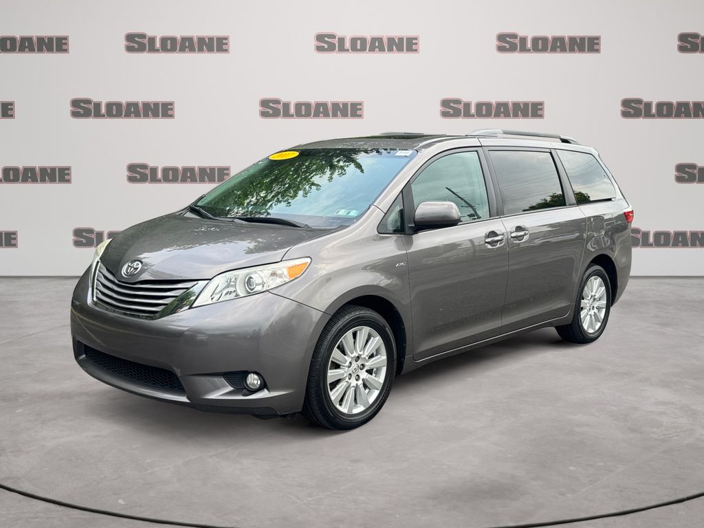 Predawn Gray Mica 2017 Toyota Sienna XLE 7-Passenger AWD Minivan All-Wheel Drive 8-Speed Automatic