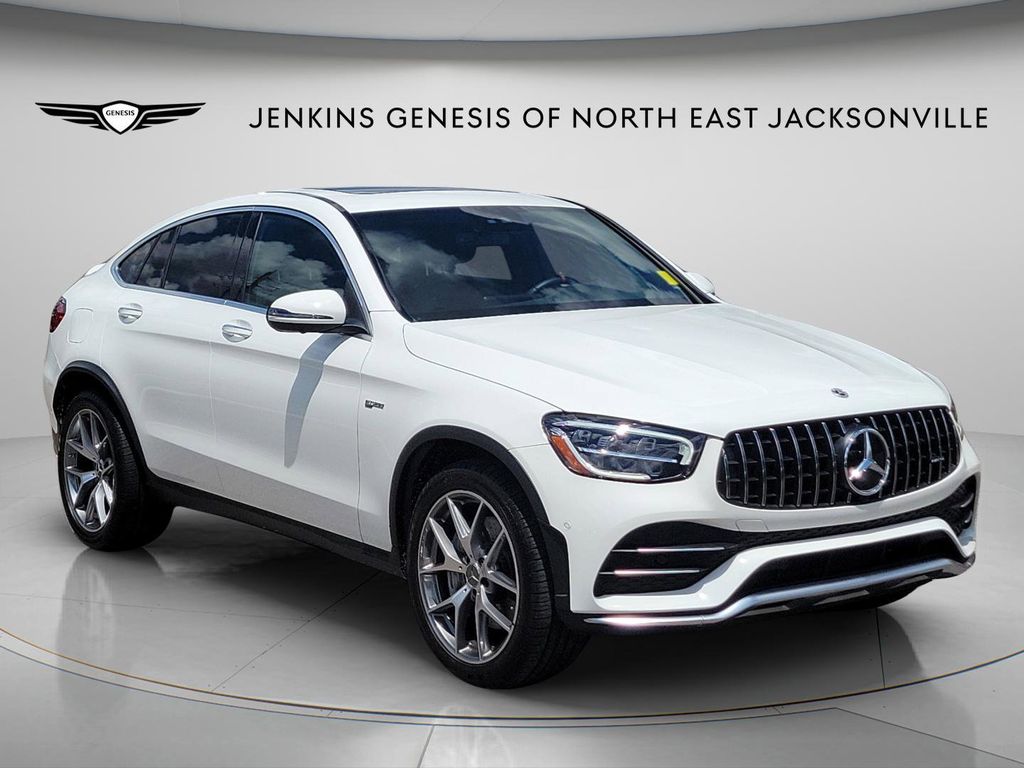 White 2023 Mercedes-Benz GLC AMG GLC 43 4MATIC Coupe All-Wheel Drive 9-Speed Automatic