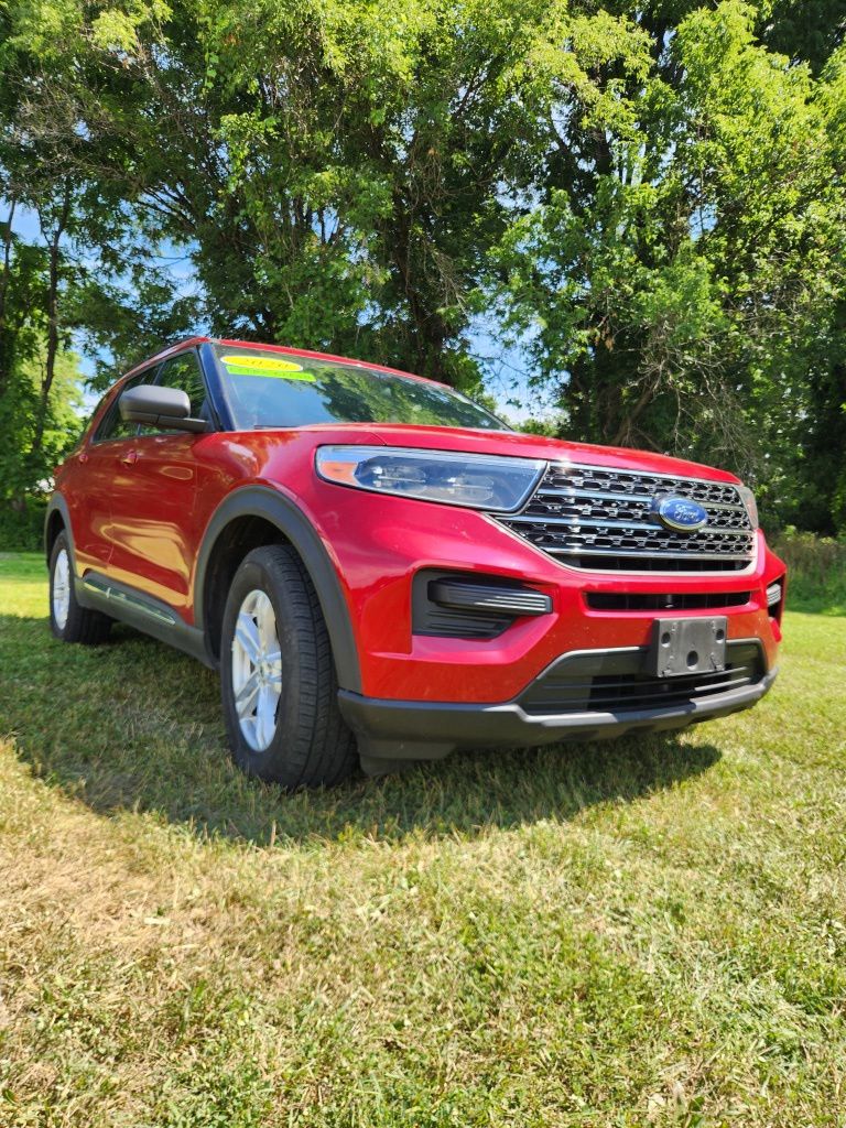Red Metallic 2020 Ford Explorer SUV / Crossover All-Wheel Drive Automatic