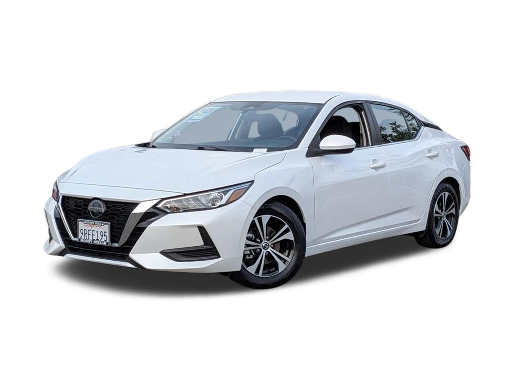 Aspen White Tricoat 2023 Nissan Sentra SV FWD Sedan Front-Wheel Drive Continuously Variable Transmission