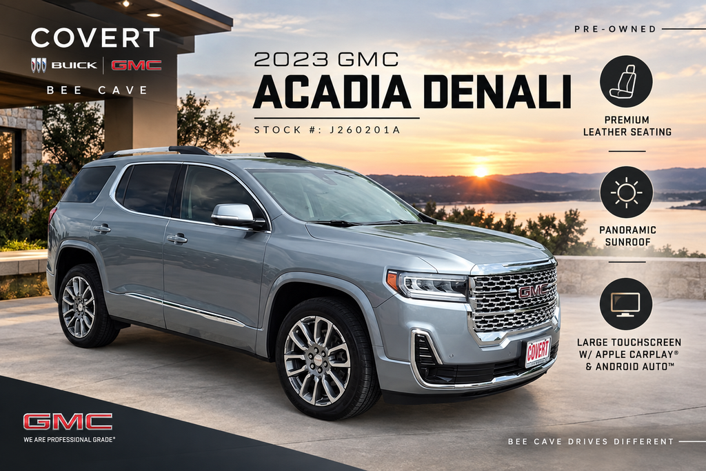 Sterling Metallic 2023 GMC Acadia SUV / Crossover Front-Wheel Drive 9-Speed Automatic
