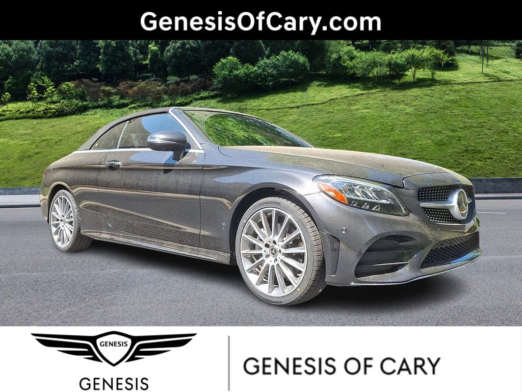 Graphite Gray Metallic 2021 Mercedes-Benz C-Class C 300 Cabriolet 4MATIC Convertible All-Wheel Drive 9-Speed Automatic
