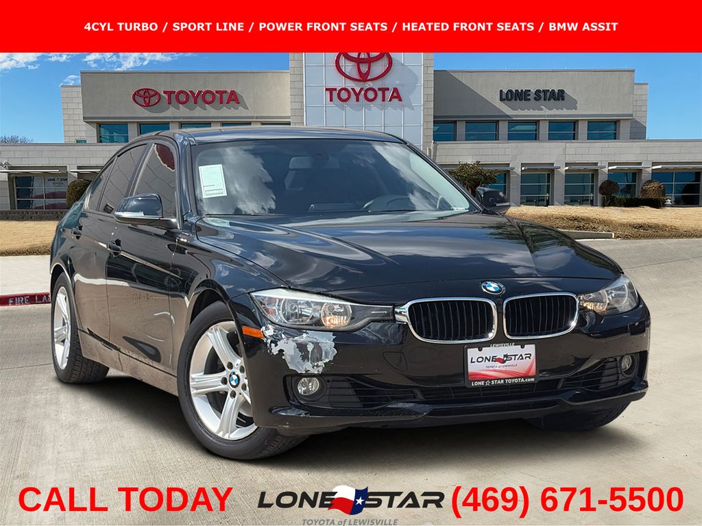 Jet Black 2012 BMW 3 Series Sedan Rear-Wheel Drive 8-Speed Automatic