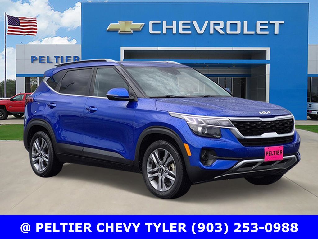 Neptune Blue 2022 Kia Seltos S FWD SUV / Crossover Front-Wheel Drive Continuously Variable Transmission