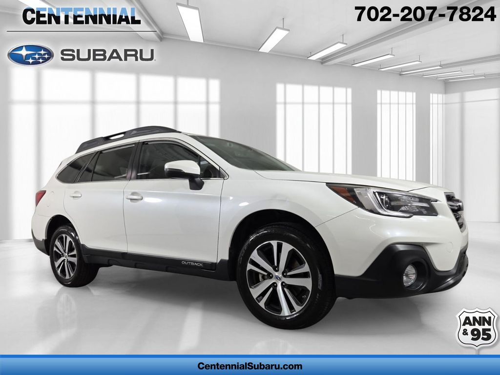 Crystal White Pearl 2018 Subaru Outback 2.5i Limited AWD Wagon All-Wheel Drive Continuously Variable Transmission