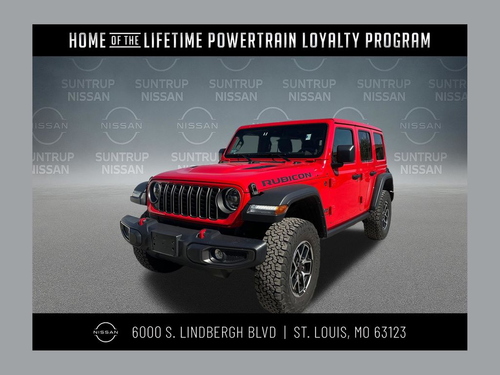 Firecracker Red Clearcoat 2025 Jeep Wrangler Rubicon 4-Door 4WD SUV / Crossover Four-Wheel Drive 8-Speed Automatic