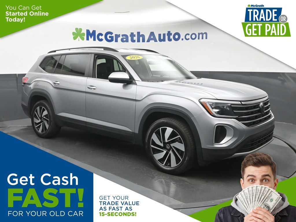 Silver 2026 Volkswagen Atlas SUV / Crossover All-Wheel Drive 8-Speed Automatic