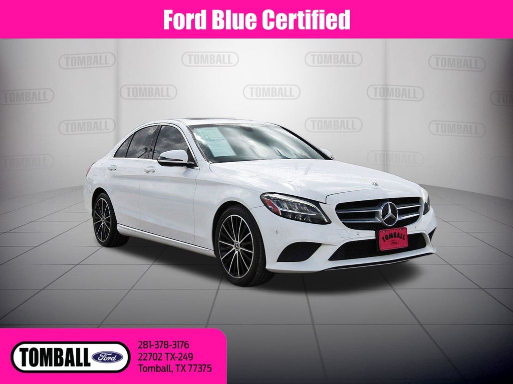 Black 2021 Mercedes-Benz C-Class Sedan Rear-Wheel Drive 9-Speed Automatic