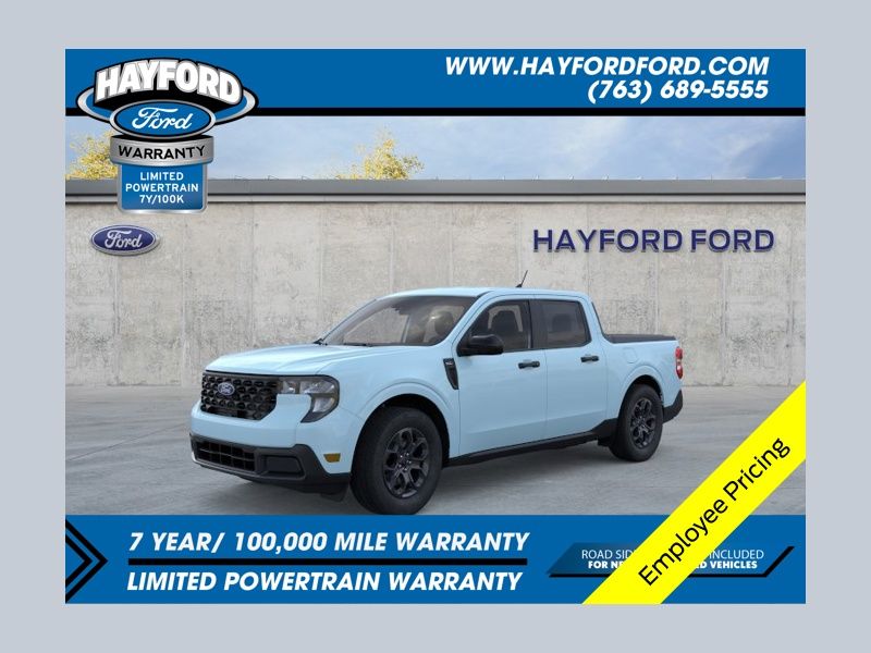 Light Blue 2026 Ford Maverick XLT SuperCrew AWD Pickup Truck All-Wheel Drive Continuously Variable Transmission