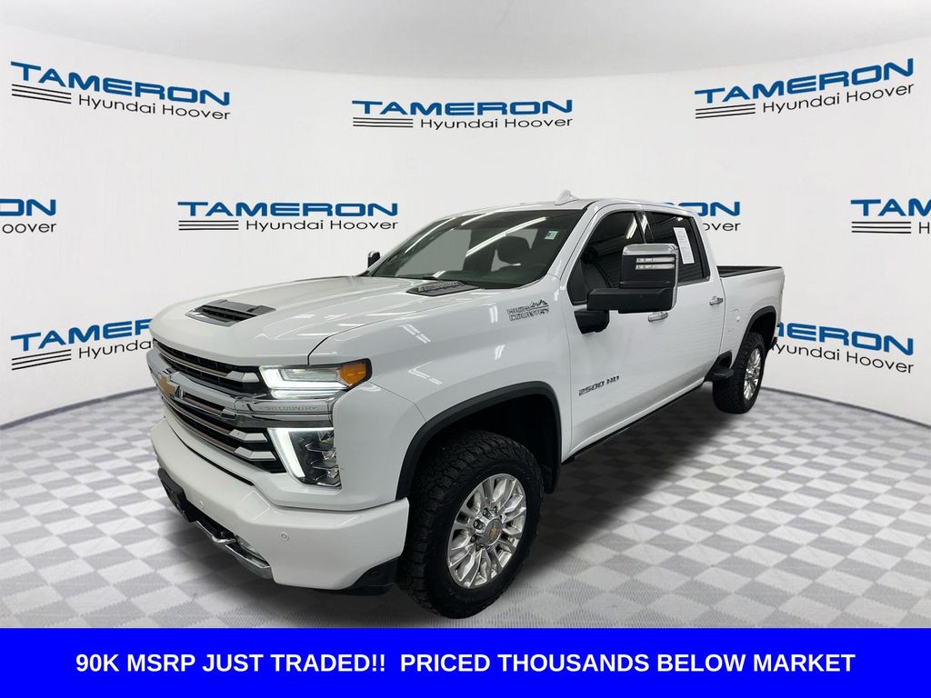 Summit White 2022 Chevrolet Silverado 2500HD High Country Crew Cab 4WD Pickup Truck Four-Wheel Drive Automatic