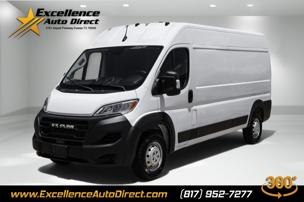 Bright White Clearcoat 2023 RAM ProMaster Van Front-Wheel Drive 9-Speed Automatic