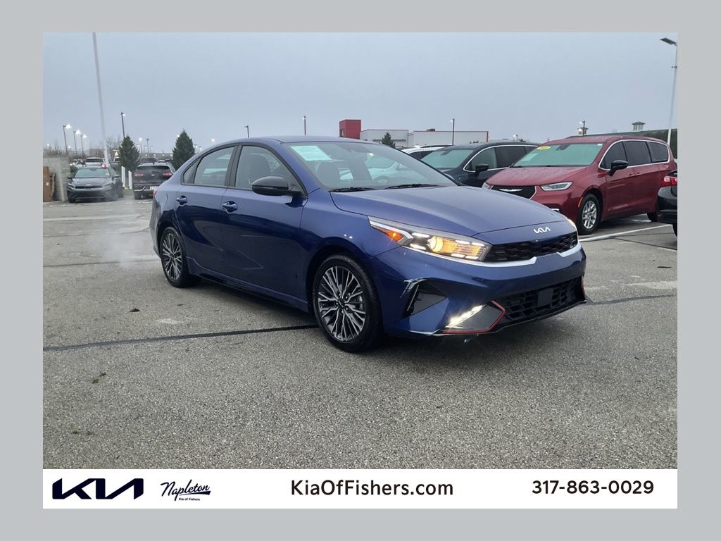 Deep Sea Blue 2024 Kia Forte GT-Line FWD Sedan Front-Wheel Drive Continuously Variable Transmission
