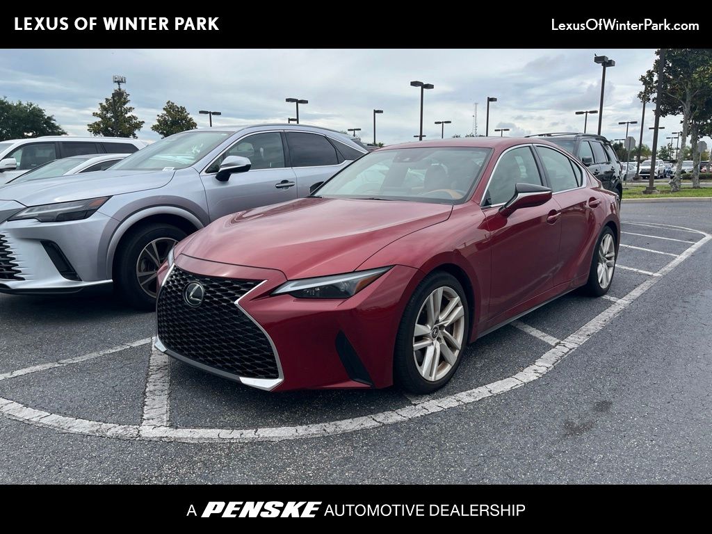 Matador Red Mica 2024 Lexus IS 300 RWD Sedan Rear-Wheel Drive 8-Speed Automatic
