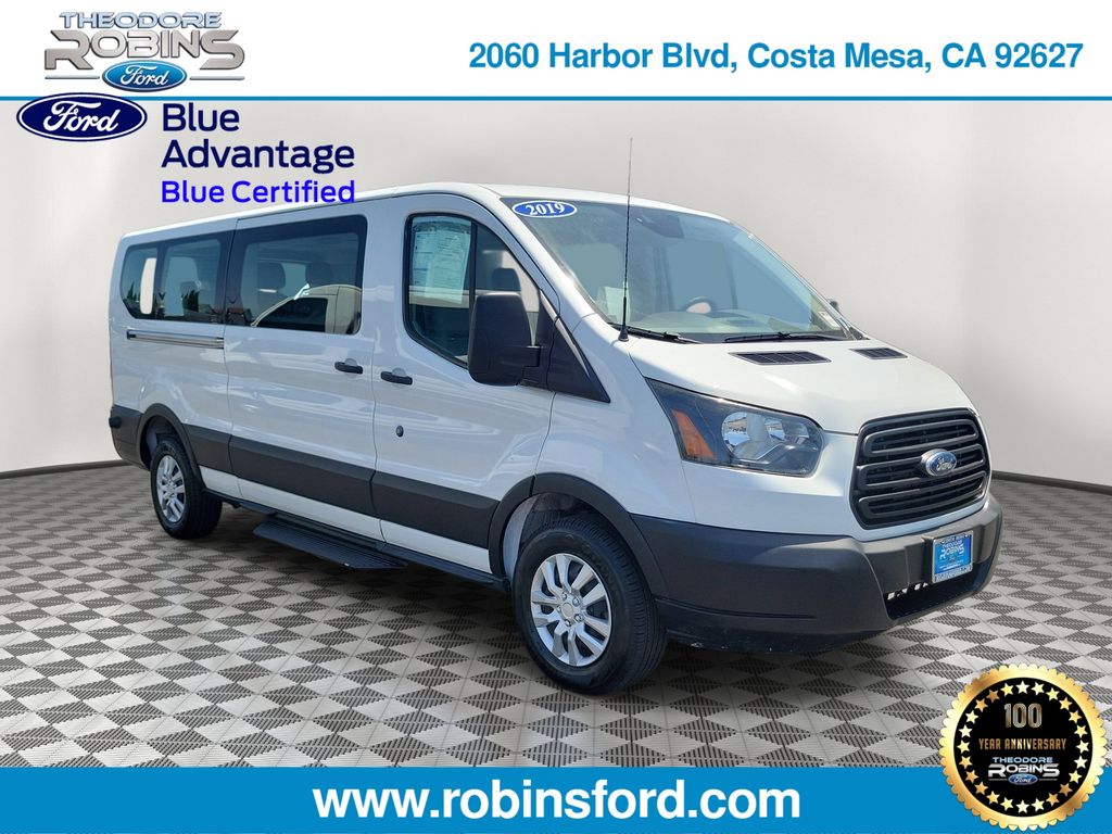 Oxford White 2019 Ford Transit Passenger Van Rear-Wheel Drive 6-Speed Automatic Overdrive