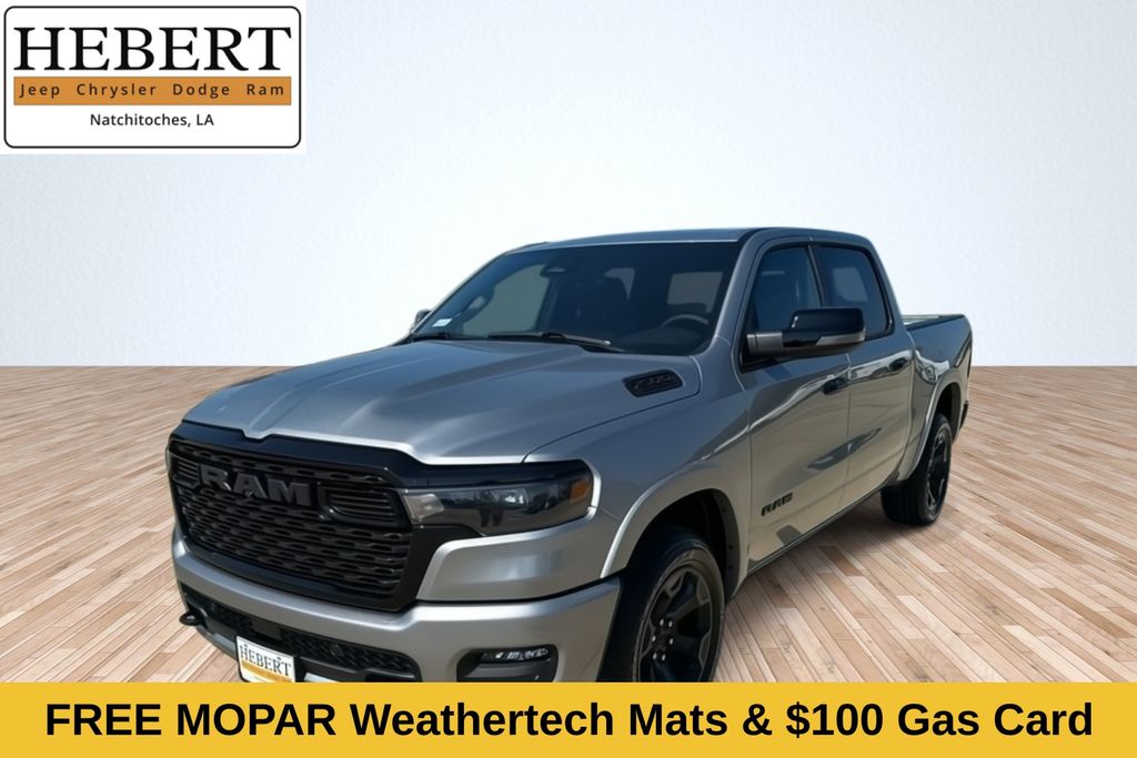 Billet Silver Metallic Clearcoat 2026 RAM 1500 Big Horn Crew Cab 4WD Pickup Truck Four-Wheel Drive 8-Speed Automatic