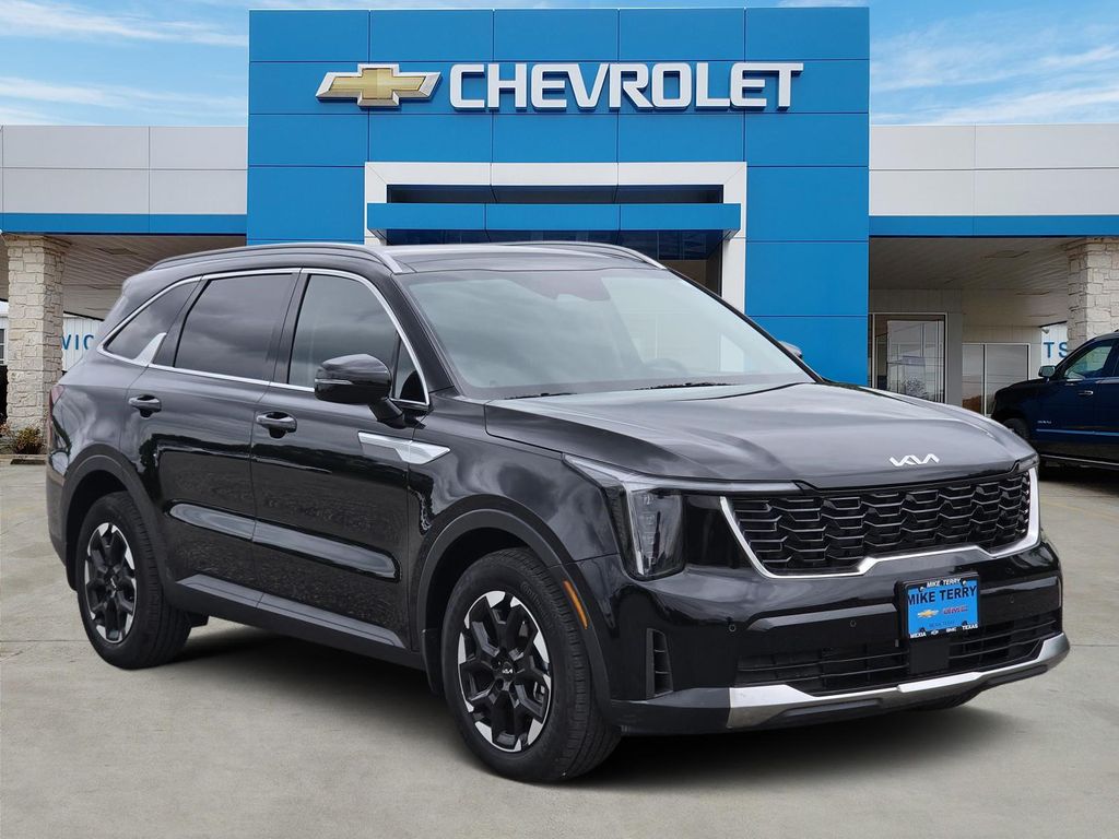 Ebony Black 2025 Kia Sorento S FWD SUV / Crossover Front-Wheel Drive 8-Speed Automatic