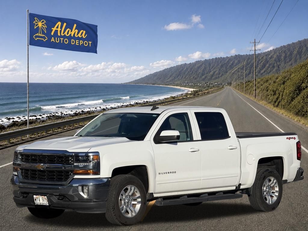 Summit White 2017 Chevrolet Silverado 1500 Pickup Truck Four-Wheel Drive 6-Speed Automatic Overdrive