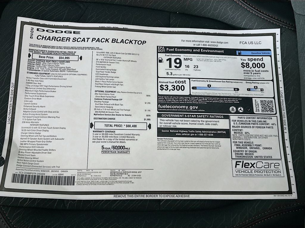 New 2026 Green Dodge Scat Pack Blacktop image 21