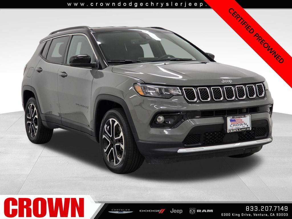 Gray Clearcoat 2024 Jeep Compass SUV / Crossover Four-Wheel Drive 8-Speed Automatic