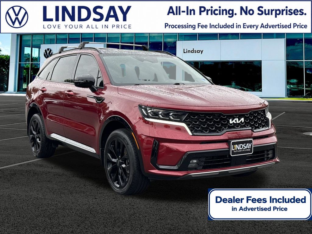 Passion Red Tintcoat 2023 Kia Sorento SUV / Crossover All-Wheel Drive 8-Speed Dual Clutch