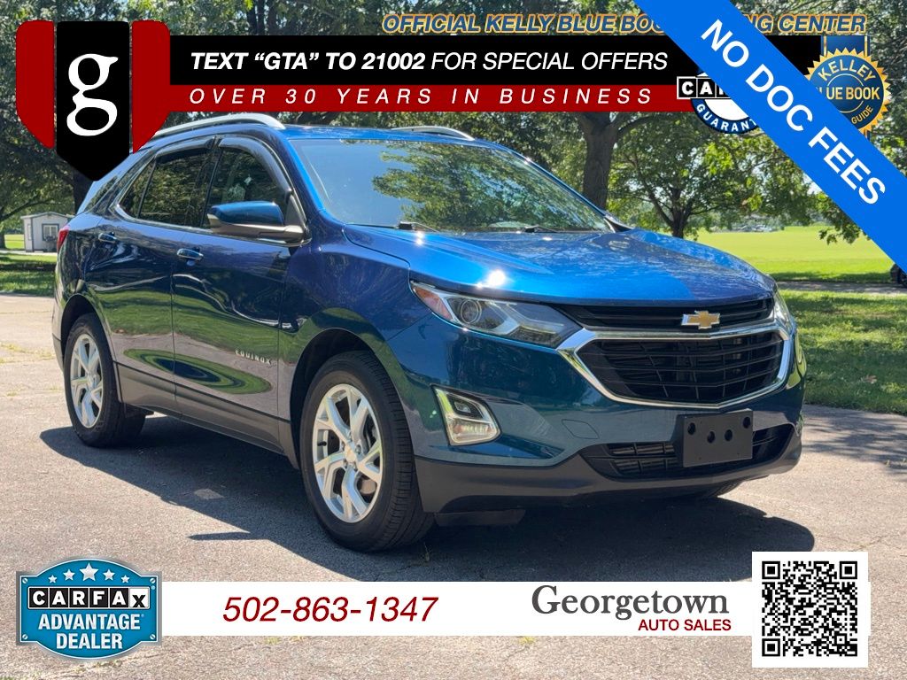 Pacific Blue Metallic 2019 Chevrolet Equinox SUV / Crossover Four-Wheel Drive 9-Speed Automatic Overdrive
