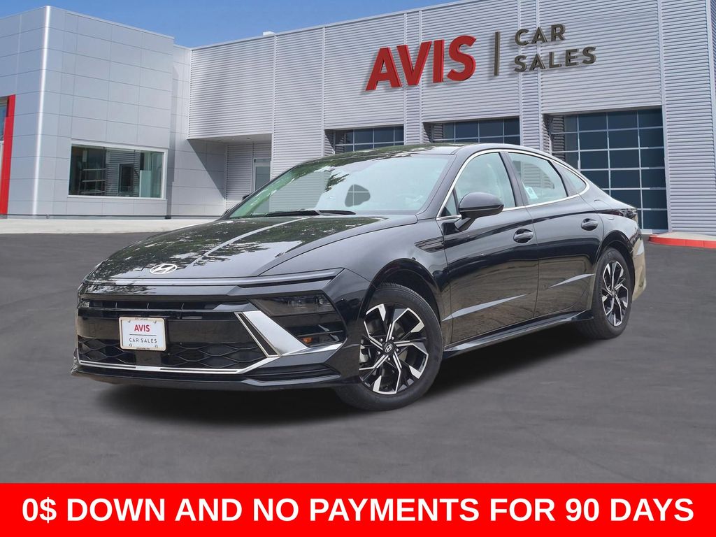 Black 2025 Hyundai Sonata SEL FWD Sedan Front-Wheel Drive 8-Speed Automatic