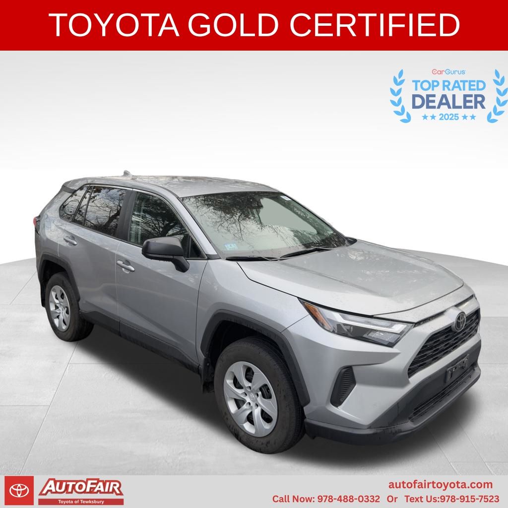 Silver 2024 Toyota RAV4 LE AWD SUV / Crossover All-Wheel Drive 8-Speed Automatic