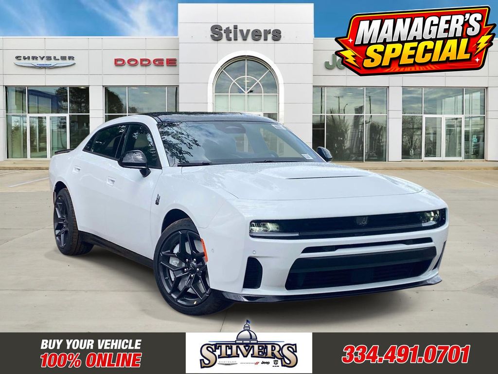 Bright White Clearcoat 2026 Dodge Charger Sedan All-Wheel Drive 8-Speed Automatic