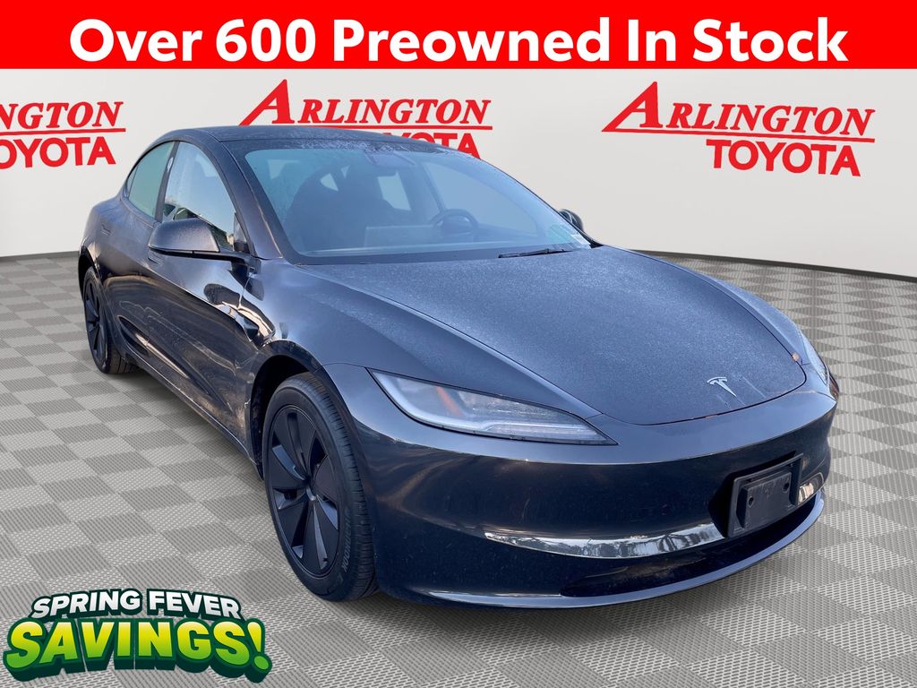 Stealth Gray 2024 Tesla Model 3 RWD Sedan Rear-Wheel Drive 1-Speed Automatic